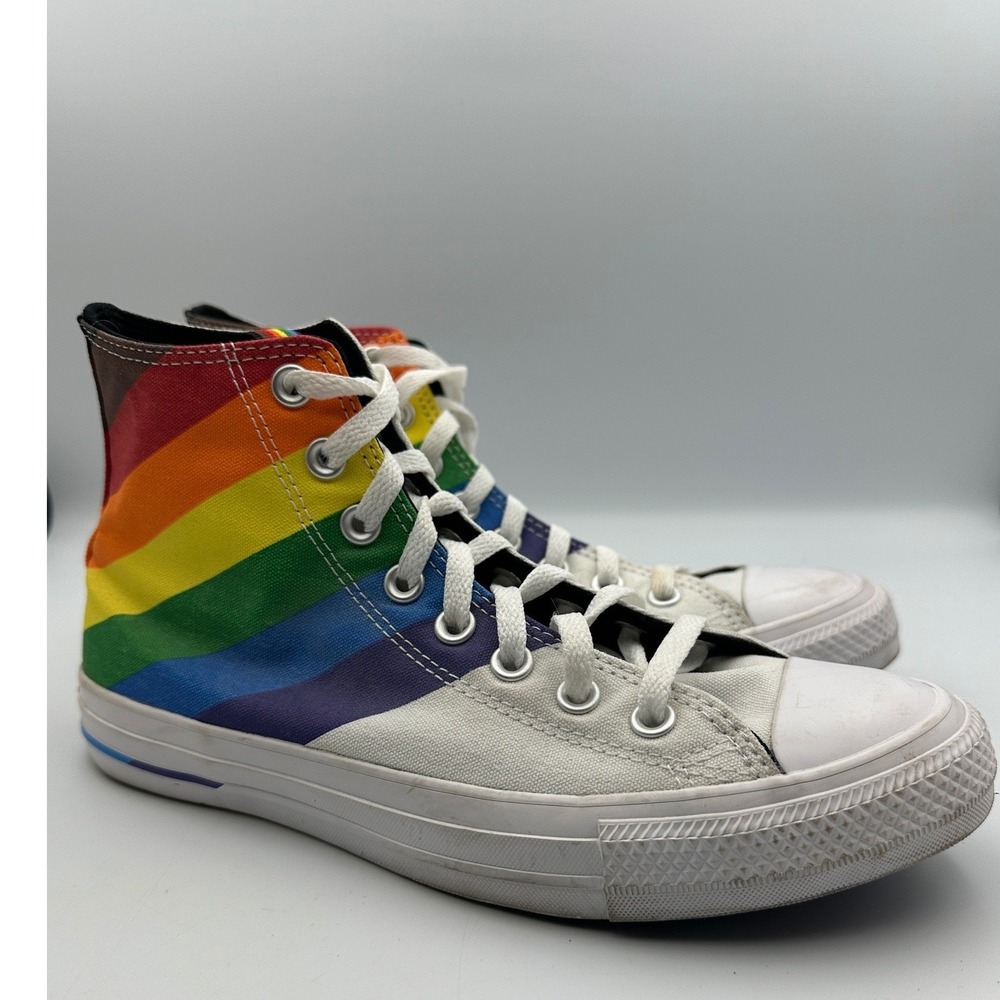Converse Chuck Taylor All Star Hi Sneaker M7 W9 Pride Rainbow Diversity Parade